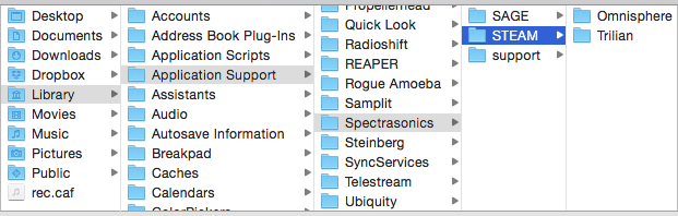 Omnisphere move steam folder mac